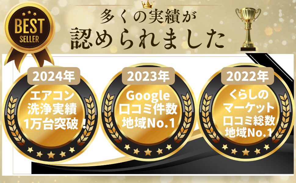 多くの実績が認められました